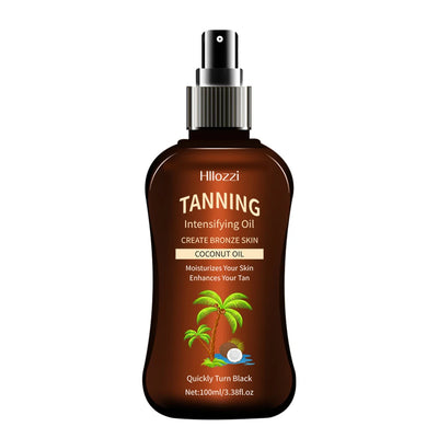 100ml/3.38fl.oz Coconut Tanning Oil Sunless TannersIntensifying Oil Sunless TannersIntensifying Oil New Summer Products