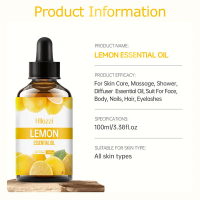 30ml/60ml/100ml lemon skin care essential oil fruit extract essential oil for body care