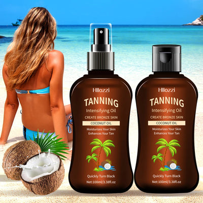 100ml/3.38fl.oz Coconut Tanning Oil Sunless TannersIntensifying Oil Sunless TannersIntensifying Oil New Summer Products
