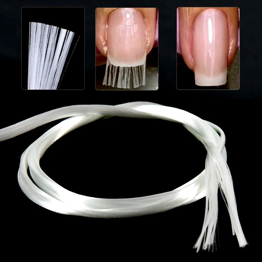 5M Nail Art Fiberglass for UV Gel DIY Nail Form Fibernails Acrylic Nail Extension Tips Fiber Glass Nails Building Nail Art Tools