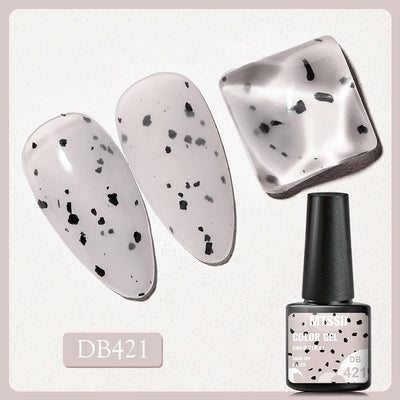 Mtssii 6ml Nail Gel Jelly Eggshell Gel Nail Polish Transparent Gel Soak Off Nail Art Gel UV LED Varnish