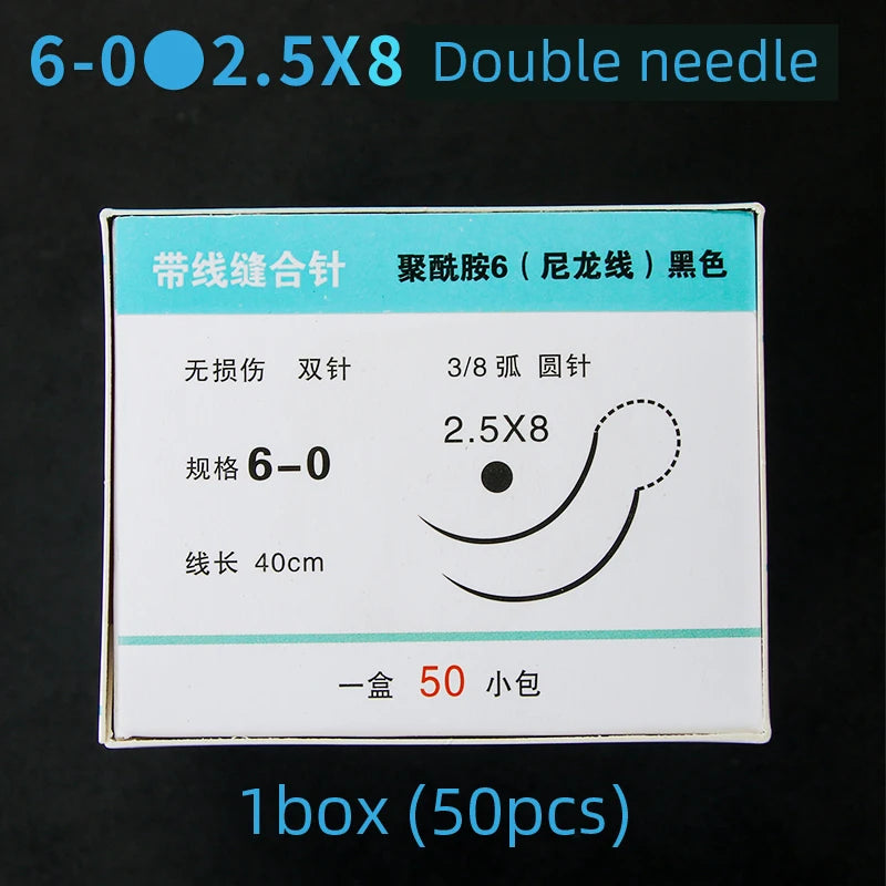 Round Suture needle surgery tool microsurgery nylon monofilament wire round harmless needle surgical instrument 10pc/set