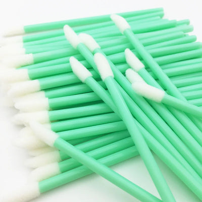 50pcs New Disposable Cosmetic Lip Brushes Lipstick Lip Glossy Wands Pen Cleaner Applicator Eyeshadow Gloss Makeup Brushes Tools