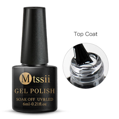 Mtssii 6ml Nail Gel Jelly Eggshell Gel Nail Polish Transparent Gel Soak Off Nail Art Gel UV LED Varnish