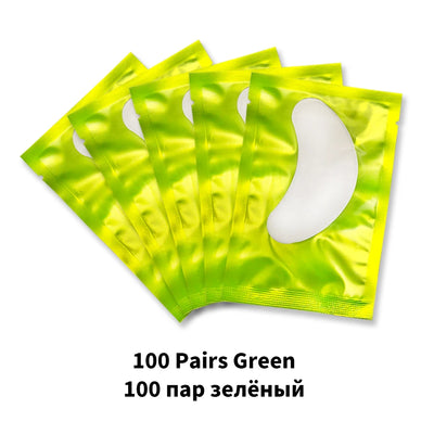 20/50/100 Pairs Eyelashes Patch Hydrogel Patches Eyelash Extension Patch Lash Extension Supplies Gel Pad Under Eye Patches Pads