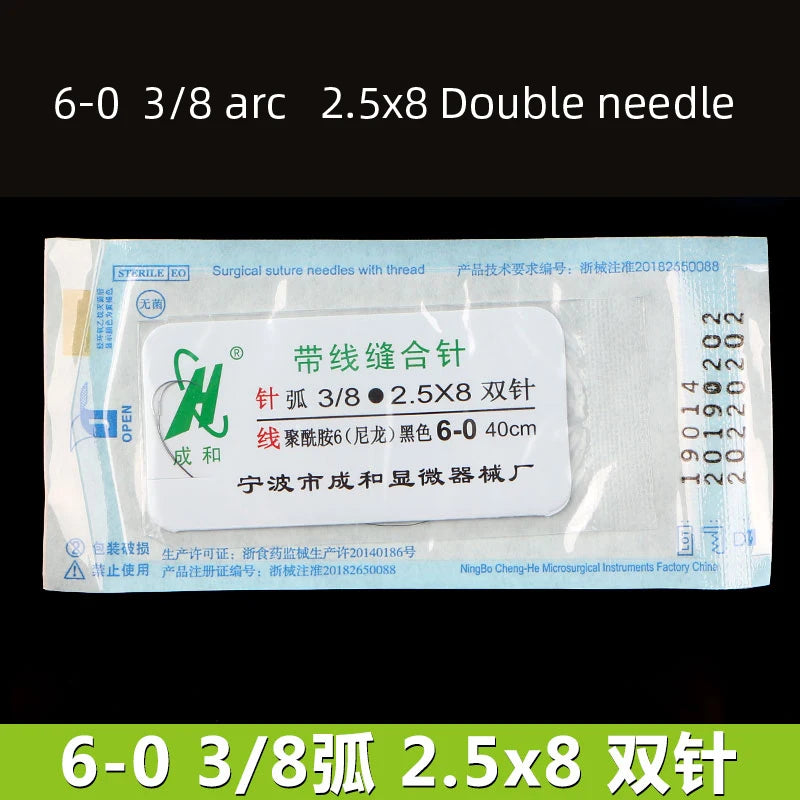 Round Suture needle surgery tool microsurgery nylon monofilament wire round harmless needle surgical instrument 10pc/set