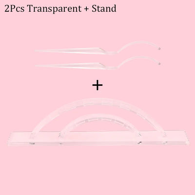 10/2pcs False Eyelash Extension Style Display Board Grafting Eyelash Try on Effect Exhibit Auxiliary Fake Lashes Holder Tools