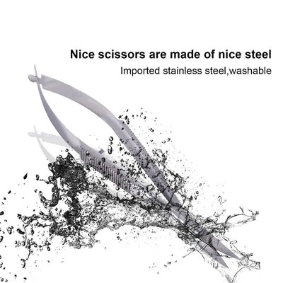 Professional Nail Scissor Manicure Tool For Nails Eyebrow Nose Eyelash Cuticle Scissors Curved Pedicure Scissors