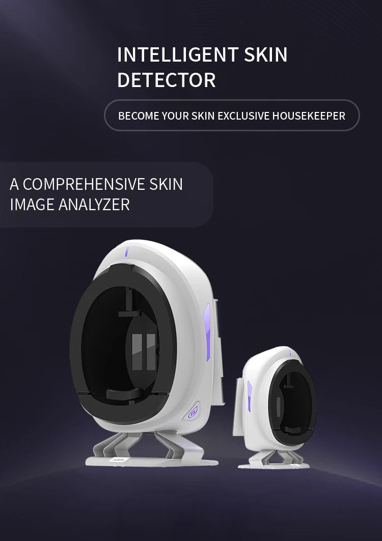 Q1 3D AI Facial Skin Analyzer Detection Skin Problem Diagnosis 8 Spectrum Professional Analysis Beauty Salon Equipment