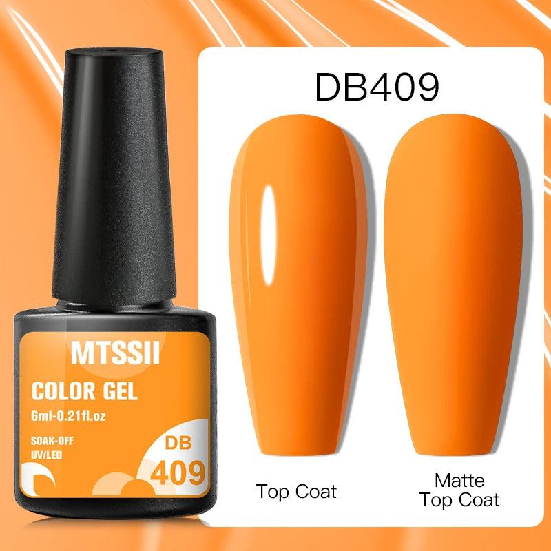 Mtssii 6ml Nail Gel Jelly Eggshell Gel Nail Polish Transparent Gel Soak Off Nail Art Gel UV LED Varnish