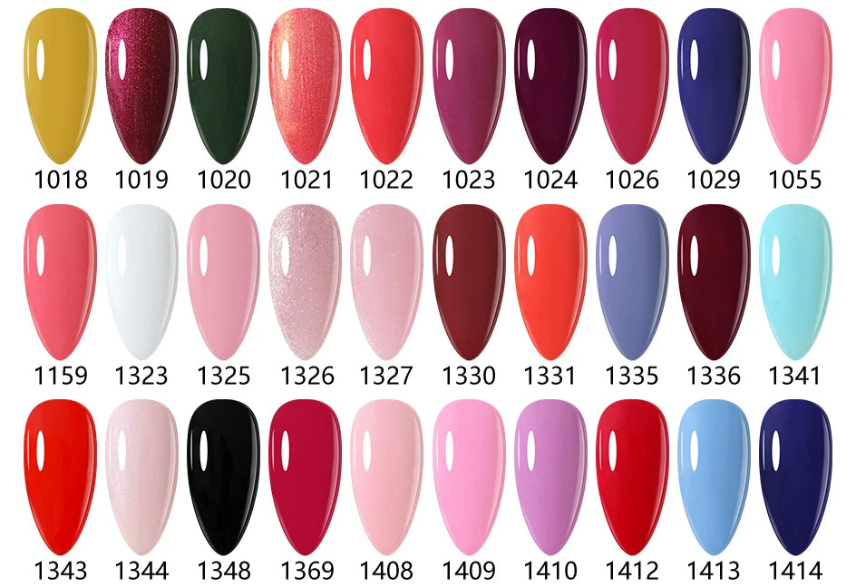 Clou Beaute 8ml Gel Polish Colorful Glitter UV Nail Gel Vernis Semi Permanent Glass Bottle Blue Green White Soak Off Gel Nail