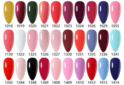 Clou Beaute 8ml Gel Polish Colorful Glitter UV Nail Gel Vernis Semi Permanent Glass Bottle Blue Green White Soak Off Gel Nail