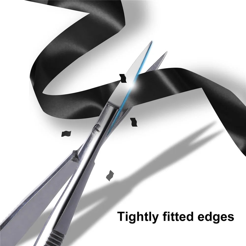 Professional Nail Scissor Manicure Tool For Nails Eyebrow Nose Eyelash Cuticle Scissors Curved Pedicure Scissors