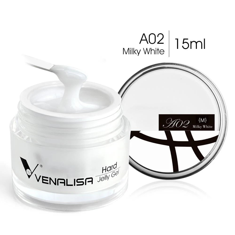 15ml Hard Jelly Nail Extend Gel French Nail Art DIY Venalisa Nail Gel Clear Natural Camouflage Color Fibreglass