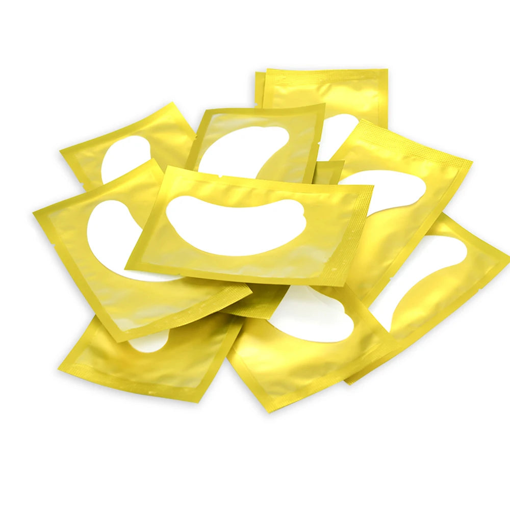 20/50/100 Pairs Eyelashes Patch Hydrogel Patches Eyelash Extension Patch Lash Extension Supplies Gel Pad Under Eye Patches Pads