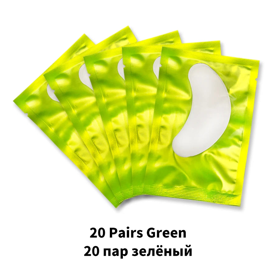 20/50/100 Pairs Eyelashes Patch Hydrogel Patches Eyelash Extension Patch Lash Extension Supplies Gel Pad Under Eye Patches Pads