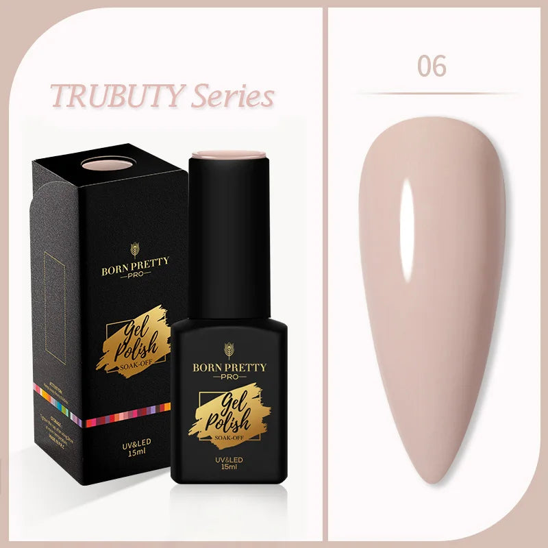 BORN PRETTY 15ML Milky Pink Rubber Base Gel Camouflage Color Coat Jelly White Nude Soak Off Nails Gels Varnish Self-leveling Gel