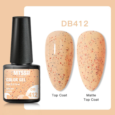 Mtssii 6ml Nail Gel Jelly Eggshell Gel Nail Polish Transparent Gel Soak Off Nail Art Gel UV LED Varnish