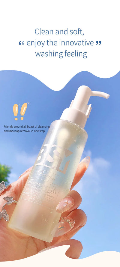 120ml Amino Acid Facial Cleanser, Deep Gentle Cleansing, Oil Control, Purifying Cleansing Honey Face Exfoliator