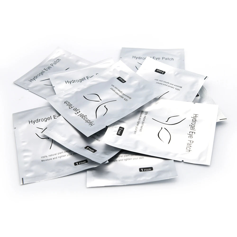 20/50/100 Pairs Eyelashes Patch Hydrogel Patches Eyelash Extension Patch Lash Extension Supplies Gel Pad Under Eye Patches Pads
