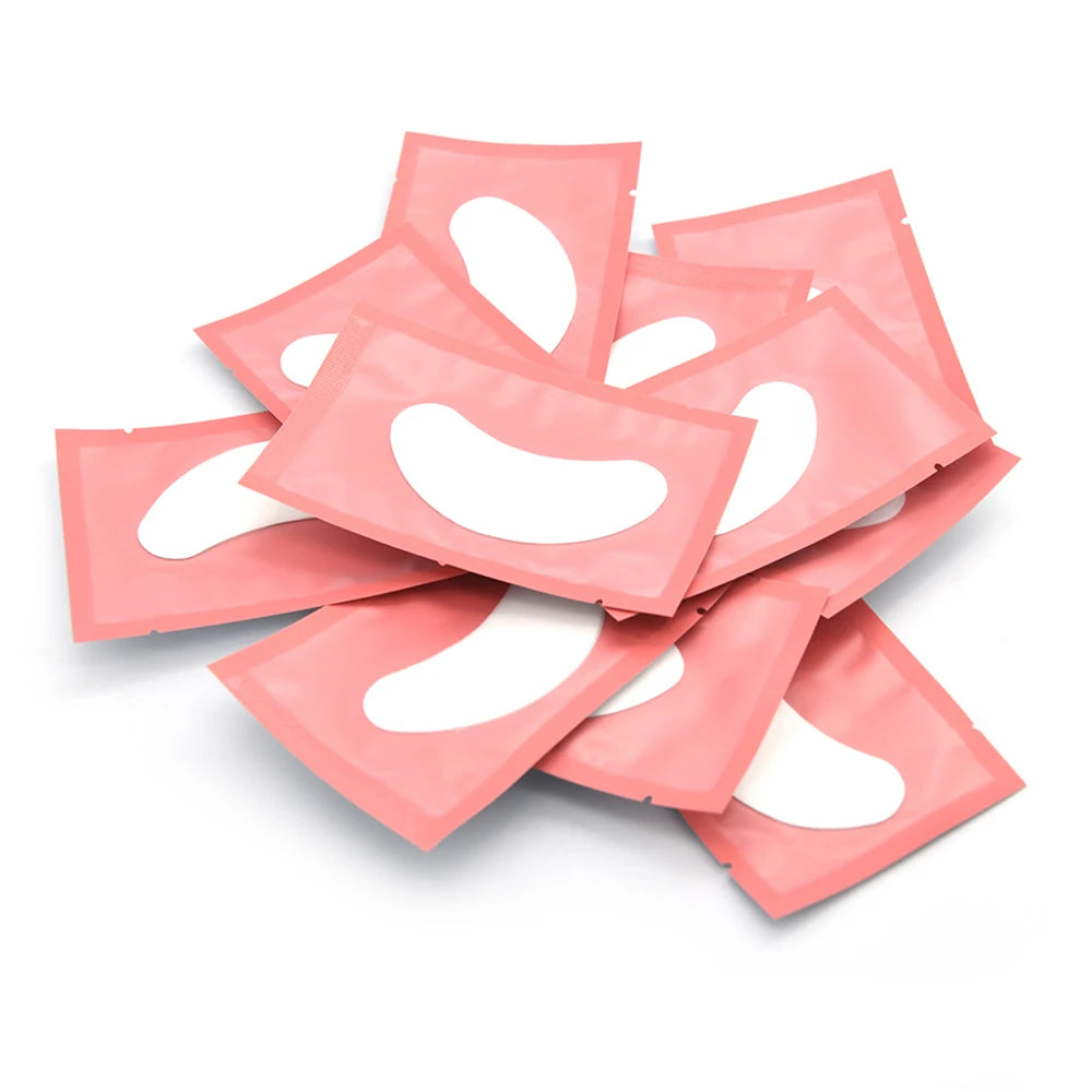 20/50/100 Pairs Eyelashes Patch Hydrogel Patches Eyelash Extension Patch Lash Extension Supplies Gel Pad Under Eye Patches Pads