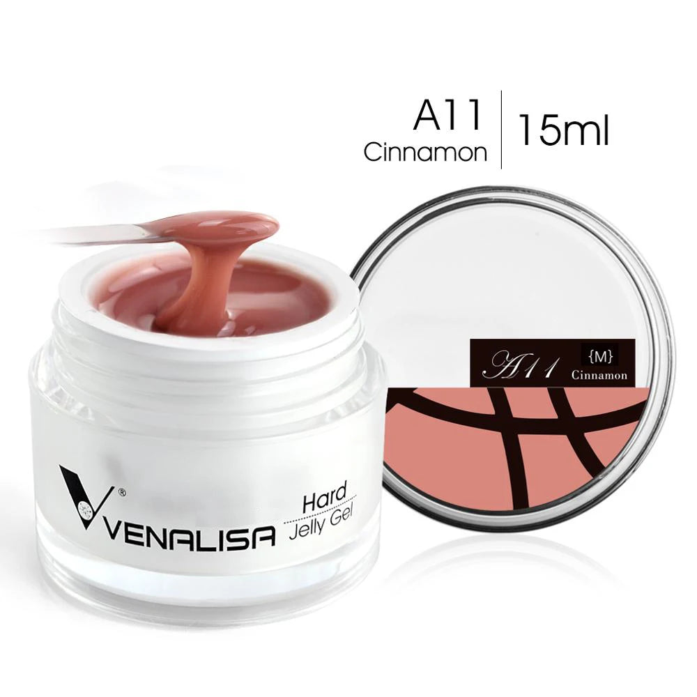 15ml Hard Jelly Nail Extend Gel French Nail Art DIY Venalisa Nail Gel Clear Natural Camouflage Color Fibreglass