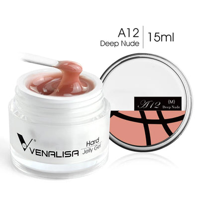 15ml Hard Jelly Nail Extend Gel French Nail Art DIY Venalisa Nail Gel Clear Natural Camouflage Color Fibreglass
