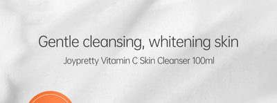 JoyPretty Vitamin C Facial Cleanser Oil Control Exfoliates Deep Cleaning Moisturizing Face Skin Care Cosmetics