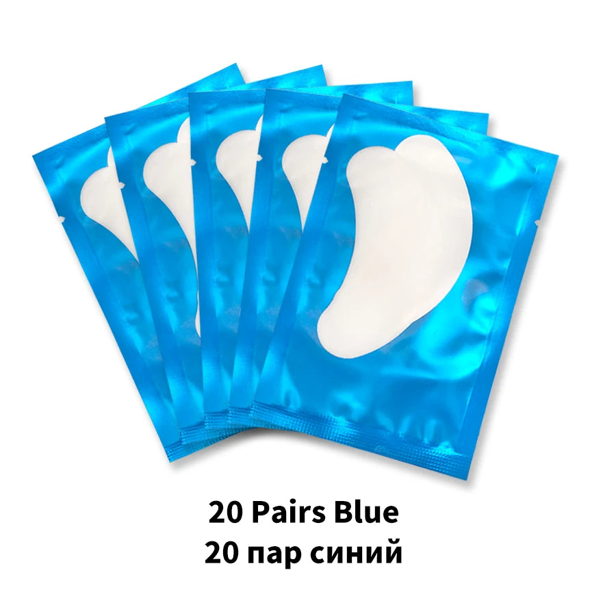 20/50/100 Pairs Eyelashes Patch Hydrogel Patches Eyelash Extension Patch Lash Extension Supplies Gel Pad Under Eye Patches Pads