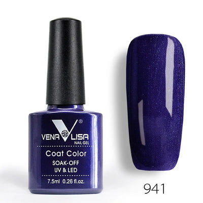 Venalisa 7.5ml Fashion Shiny Soak Off UV Gel Nail Gel Polish Cosmetics Nail Art Manicure Nails Gel Polish Tips Nail Varnish