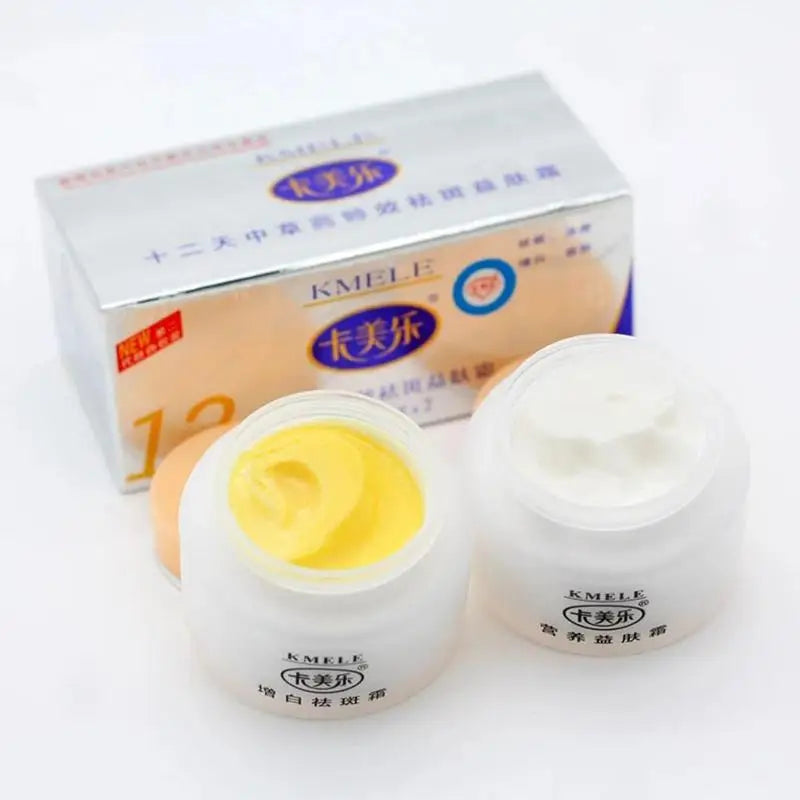 Original Kmele Whitening Cream Face Cream Moisturizing Cream Freckle Care Fade Repare Remover Bottles Skin Freckles 2 Set V7I0