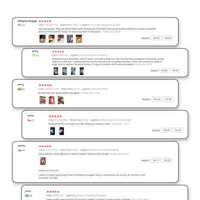 20/50/100 Pairs Eyelashes Patch Hydrogel Patches Eyelash Extension Patch Lash Extension Supplies Gel Pad Under Eye Patches Pads