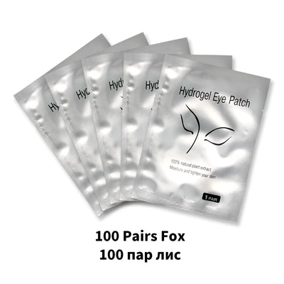 20/50/100 Pairs Eyelashes Patch Hydrogel Patches Eyelash Extension Patch Lash Extension Supplies Gel Pad Under Eye Patches Pads