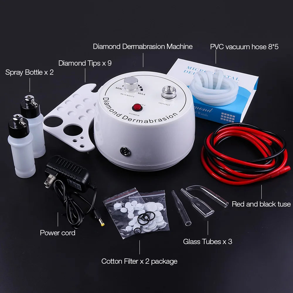 3 in1 Diamond Microdermabrasion Dermabrasion Machine Water Spray Exfoliation Beauty Machine Wrinkle Removal Facial Peeling Tools
