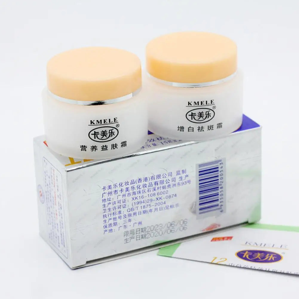 Original Kmele Whitening Cream Face Cream Moisturizing Cream Freckle Care Fade Repare Remover Bottles Skin Freckles 2 Set V7I0