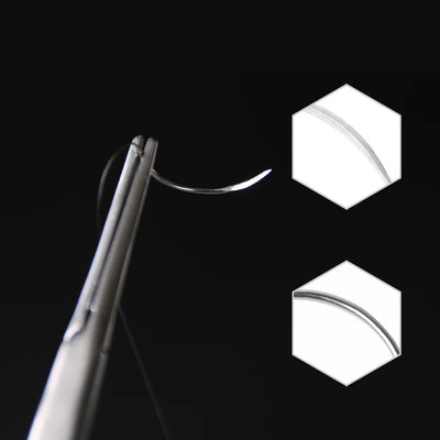 Round Suture needle surgery tool microsurgery nylon monofilament wire round harmless needle surgical instrument 10pc/set