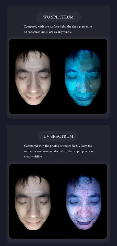 AISIA Q1 3D AI Facial Skin Analyzer Detection Skin Problem Diagnosis 8 Spectrum Professional Analysis Beauty Salon Equipment