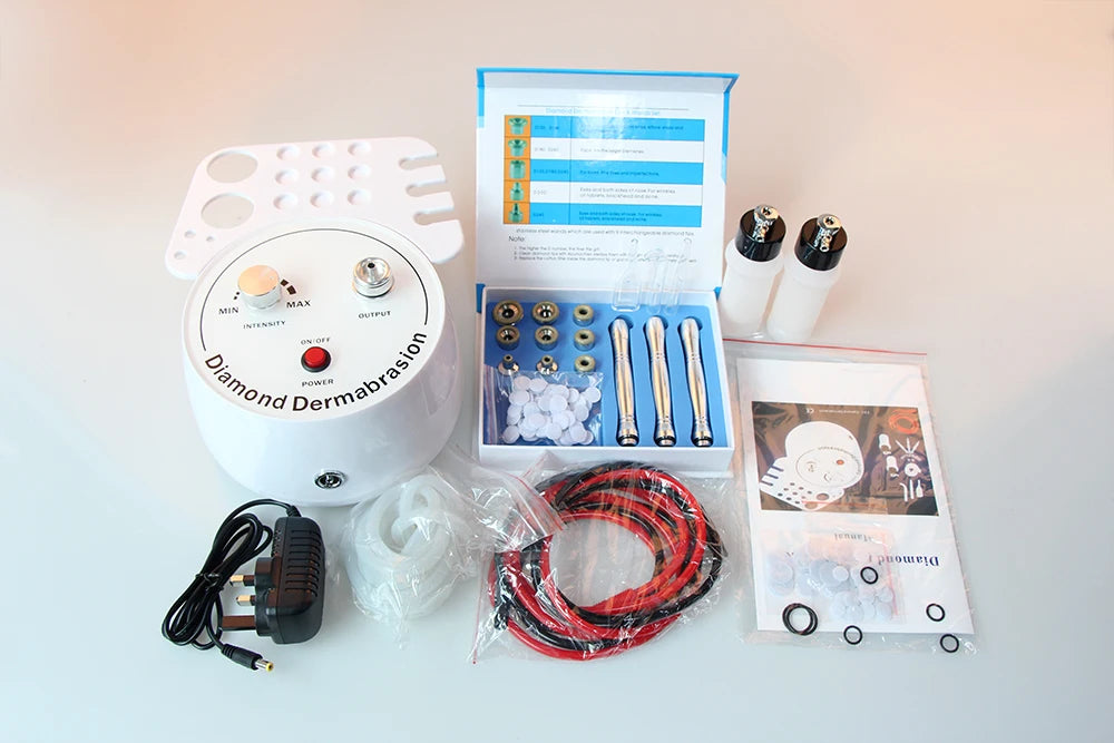 AOKO 3 in 1 Diamond Microdermabrasion Beauty Machine Vacuum Suction Tool Water Spray Facial Moisten Face Exfoliate Skin Peeling