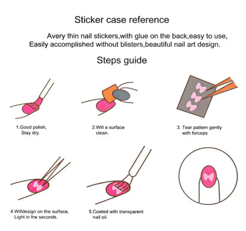 Newest CA-126-208 maria jesus sereis 3d nail art sticker nail decal stamping export japan designs rhinestones  decorations