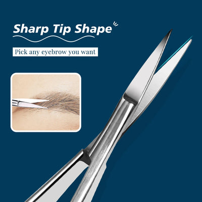 Professional Nail Scissor Manicure Tool For Nails Eyebrow Nose Eyelash Cuticle Scissors Curved Pedicure Scissors