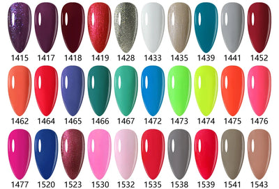 Clou Beaute 8ml Gel Polish Colorful Glitter UV Nail Gel Vernis Semi Permanent Glass Bottle Blue Green White Soak Off Gel Nail