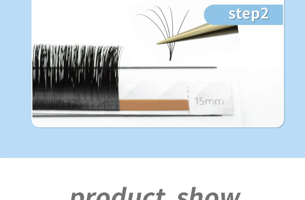 NAGARAKU Easy Fanning Eyelash Extension Autofan Fast Bloom Self Flowering Pre-bonded Volume Makeup Easyfan False Eyelashes