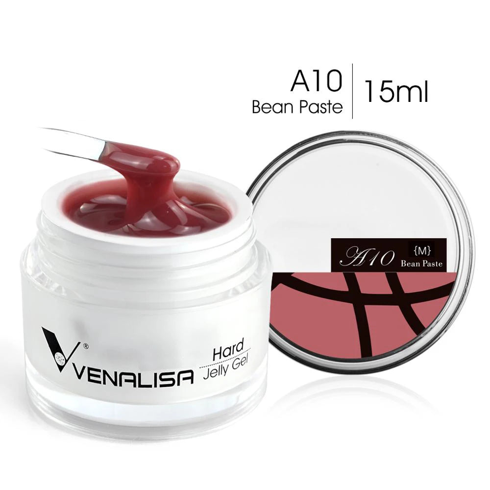 15ml Hard Jelly Nail Extend Gel French Nail Art DIY Venalisa Nail Gel Clear Natural Camouflage Color Fibreglass