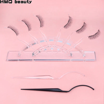 10/2pcs False Eyelash Extension Style Display Board Grafting Eyelash Try on Effect Exhibit Auxiliary Fake Lashes Holder Tools