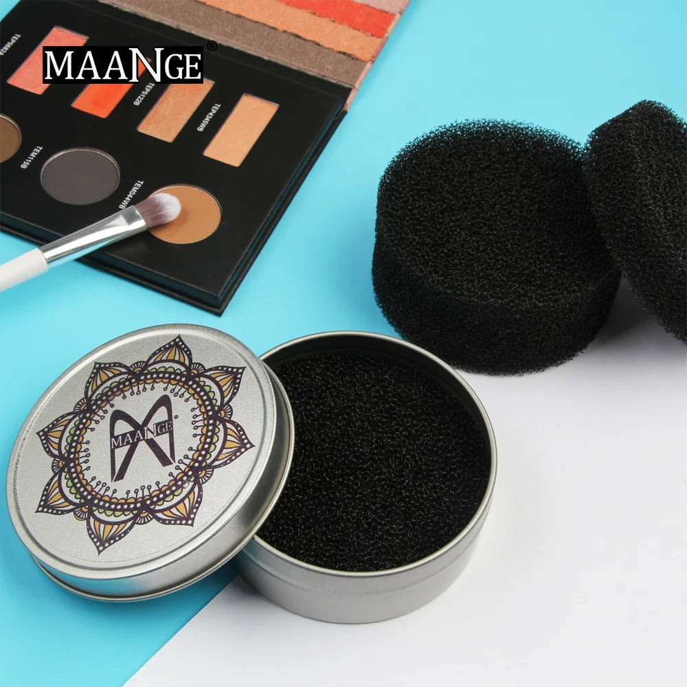 MAANGE Makeup Brush Cleaner Sponge Remover Color Off Make up Brushes Cleaning Mat Box Powder Brush Washing Cosmetic Clean Kits