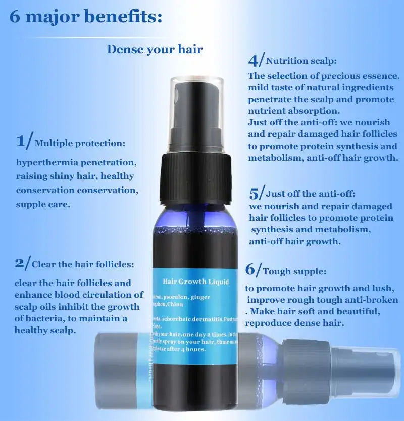 Ginger Hair Growth Essence Yuda Pilatory Stop Hair Loss Fast Hair Growth Products for Men and Woman  Grow Restoration 30ml