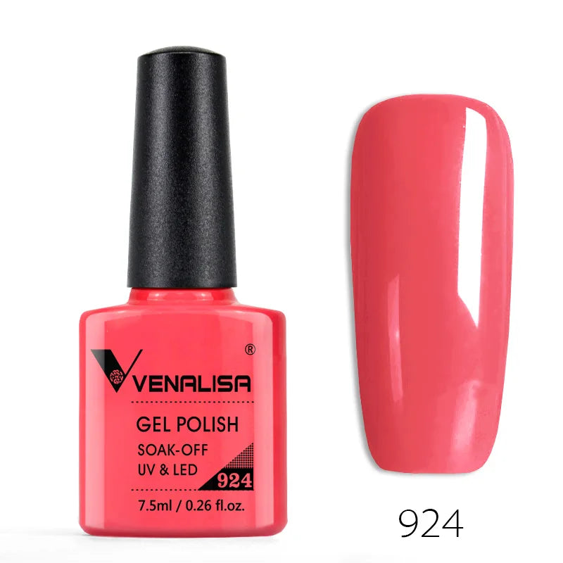 Venalisa 7.5ml Fashion Shiny Soak Off UV Gel Nail Gel Polish Cosmetics Nail Art Manicure Nails Gel Polish Tips Nail Varnish