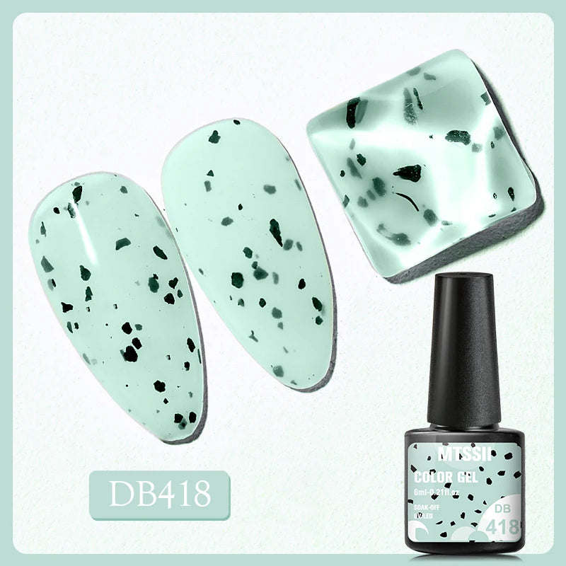 Mtssii 6ml Nail Gel Jelly Eggshell Gel Nail Polish Transparent Gel Soak Off Nail Art Gel UV LED Varnish