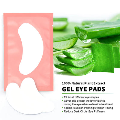 20/50/100 Pairs Eyelashes Patch Hydrogel Patches Eyelash Extension Patch Lash Extension Supplies Gel Pad Under Eye Patches Pads