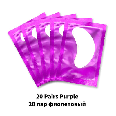 20/50/100 Pairs Eyelashes Patch Hydrogel Patches Eyelash Extension Patch Lash Extension Supplies Gel Pad Under Eye Patches Pads